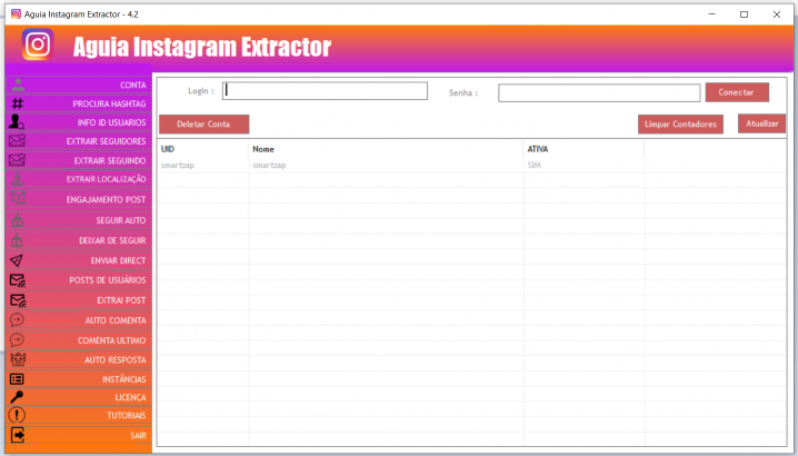 Como Extrair Telefones e Emails do Instagram e Facebook ✅ EXTRATOR DE CONTATOS DO INSTAGRAM ✅ Chat Bot Envia Direct Extrai HashTags Extrai por Localização